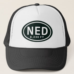 Nederland CO 8,230 FT Elevation NED Hat Truckerkappe
