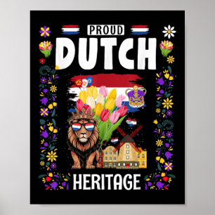 Nederland Flag Outfit Idee für Frauen & Lager; Kon Poster