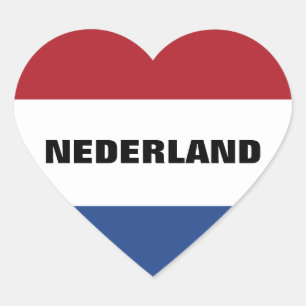 NEDERLAND Herz-Aufkleber