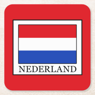Nederland Rechteckiger Pappuntersetzer