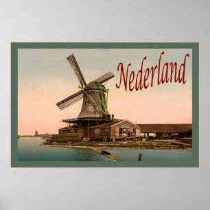 Nederland ~ Vintages Reise-Plakat Poster