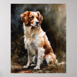 Nederlandse Kooikerhondje Dog Art Print Poster