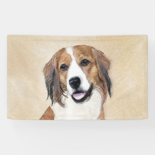 Nederlandse Kooikerhondje Malerei - Hund Art Banner