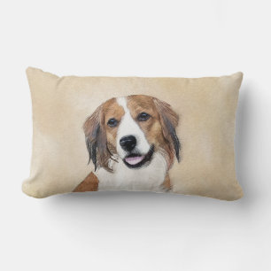 Nederlandse Kooikerhondje Malerei - Hund Art Lendenkissen