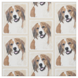 Nederlandse Kooikerhondje Malerei - Hund Art Stoff