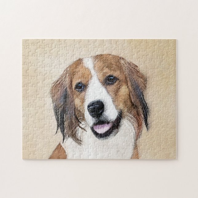 Nederlandse Kooikerhondje Malerei - Hunde Kunst (Horizontal)