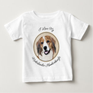 Nederlandse Kooikerhondje Malerei - Hunde Kunst Baby T-shirt