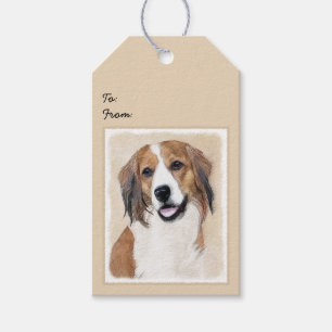 Nederlandse Kooikerhondje Malerei - Hunde Kunst Geschenkanhänger