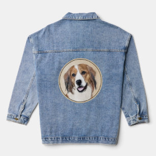 Nederlandse Kooikerhondje Malerei - Hunde Kunst Jeansjacke