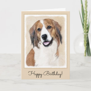 Nederlandse Kooikerhondje Malerei - Hunde Kunst Karte