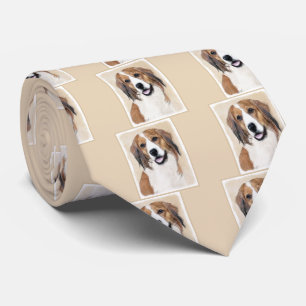 Nederlandse Kooikerhondje Malerei - Hunde Kunst Krawatte