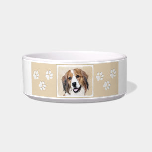Nederlandse Kooikerhondje Malerei - Hunde Kunst Napf