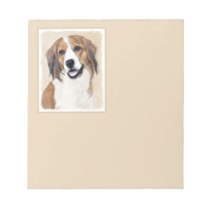 Nederlandse Kooikerhondje Malerei - Hunde Kunst Notizblock