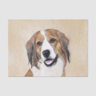 Nederlandse Kooikerhondje Malerei - Hunde Kunst Seidenpapier