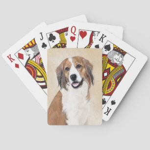 Nederlandse Kooikerhondje Malerei - Hunde Kunst Spielkarten