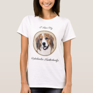 Nederlandse Kooikerhondje Malerei - Hunde Kunst T-Shirt