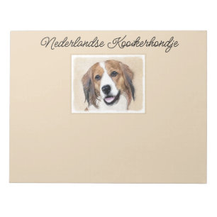 Nederlandse Kooikerhondje Malerei - Hundekunstgege Notizblock