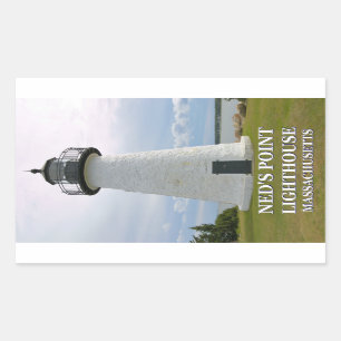Neds Punkt-Leuchtturm, Massachusetts-Aufkleber Rechteckiger Aufkleber