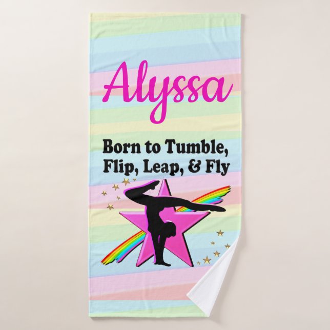 NÉE À TUMBLE, VOL, GAUCHE ET VOL (Serviette de bain)