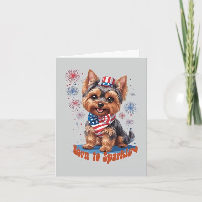 Née pour Briller – Invitation à une fête du 4 juil (Devant)