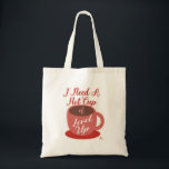 Need A Cup Of Level Up Gaming Fun Slogan Tragetasche<br><div class="desc">A funny I need a cup of level up cool gaming meets life slogan epic gamer design games and coffee rule fun slogan deluxe carry all canvas tote bag. Get a fun gaming totebag today.</div>