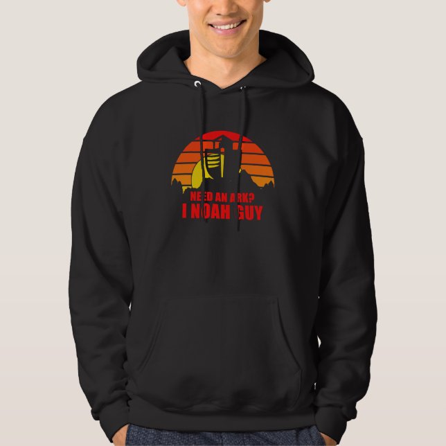 Need An Ark I Noah Guy Funny Christian Pun Hoodie (Vorderseite)