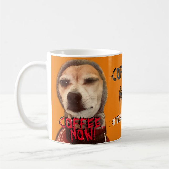 Need COFFEE NOW! Carlos B. Dog Coffee Mug (Gauche)
