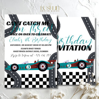 Need for Speed Birthday Race Car Party Einladung