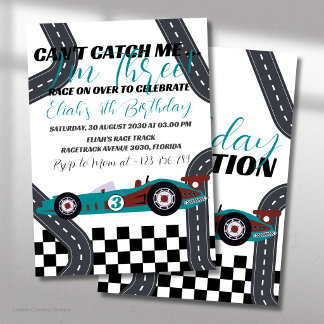 Need for Speed Birthday Race Car Party Einladung