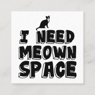 Need Meown Space Cat Telefonnummerkarte