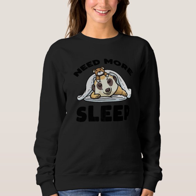 Need More Sleep Napping Meerkat With Stuffed Anima Sweatshirt (Vorderseite)