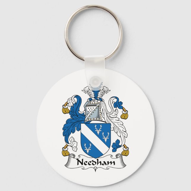 Needham Familienwappen Schlüsselanhänger (Vorderseite)