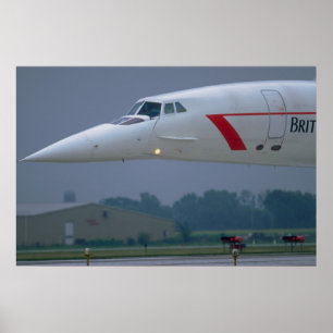 Needle nose of a British Airways Concorde Poster