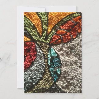 Needle Punch Design greeting card Mitteilungskarte