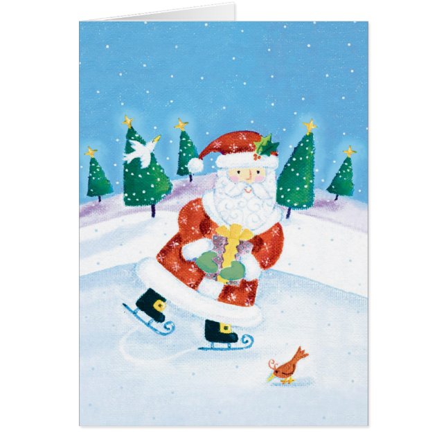 Needlepoint ice Weihnachtskarte (Vorne)