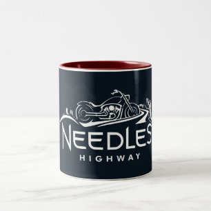 Needles Highway South Dakota Motorrad Zweifarbige Tasse