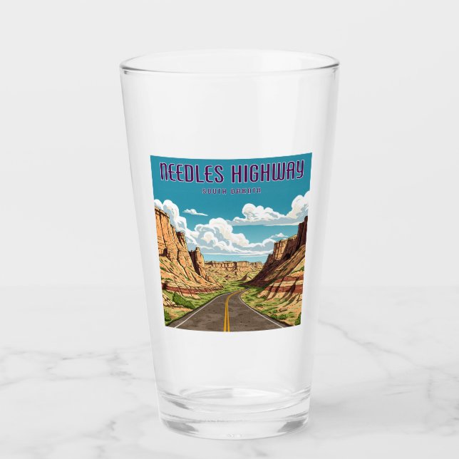 Needles Highway Süd Dakota Landschaft Glas (Vorderseite)