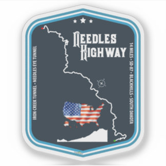 Needles Highway US87 USA Black Hills SD 03 Aufkleb Aufkleber