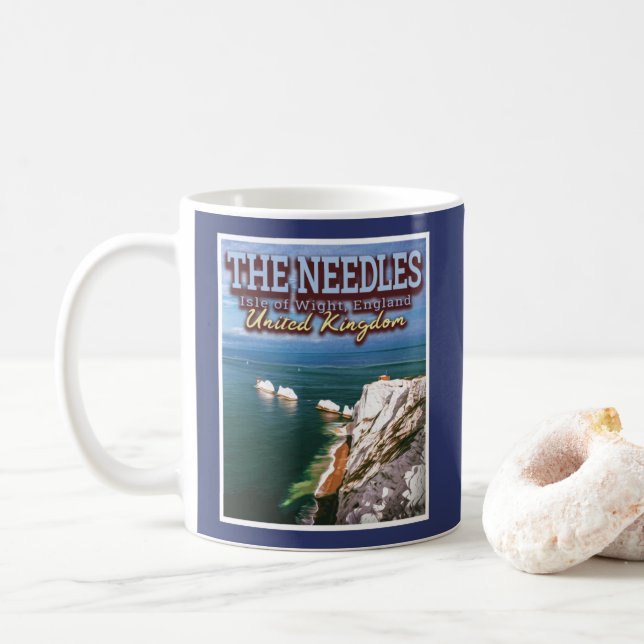 NEEDLES - ISLE WIGHT-ENGLAND Vereinigtes Königreic Kaffeetasse (Mit Donut)