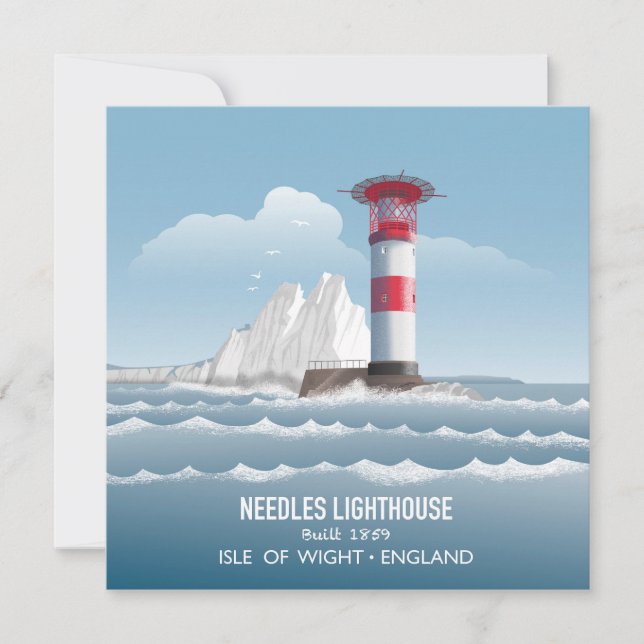 Needles Leuchtturm Karte (Vorderseite)