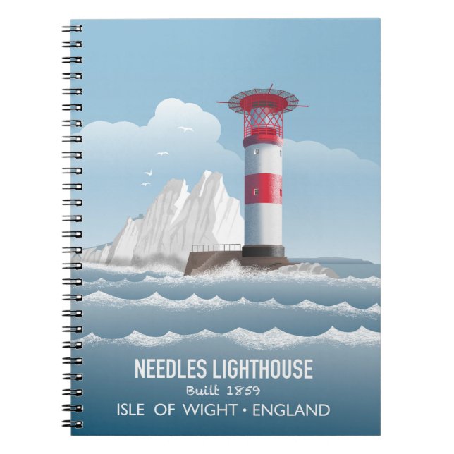 Needles Leuchtturm Notizblock (Vorderseite)