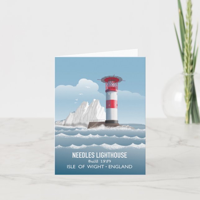 Needles Lighthouse Karte (Vorderseite)