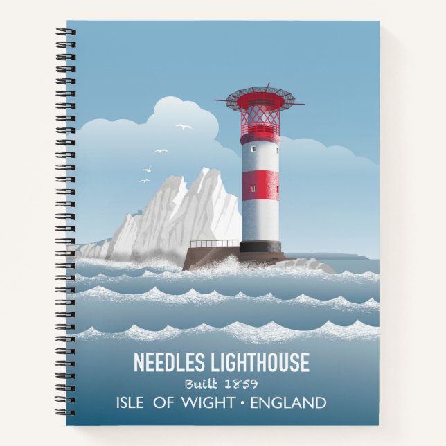 Needles Lighthouse Notizbuch (Vorderseite)