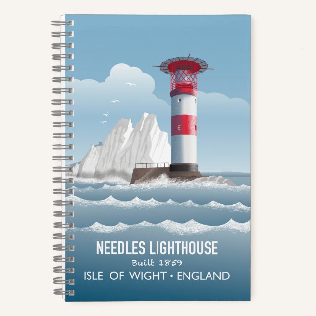 Needles Lighthouse Notizbuch (Vorderseite)