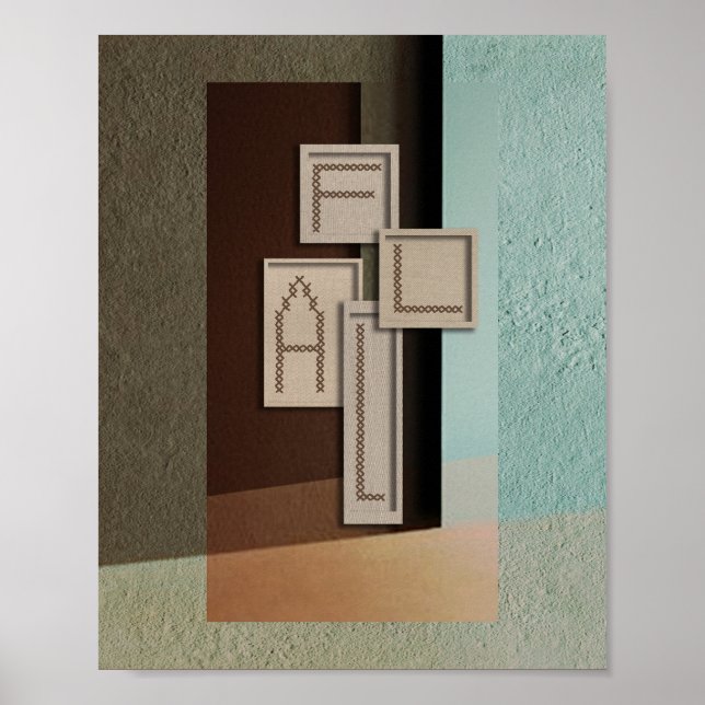 needlework_3_4forfall_2 mattes Poster (Vorne)