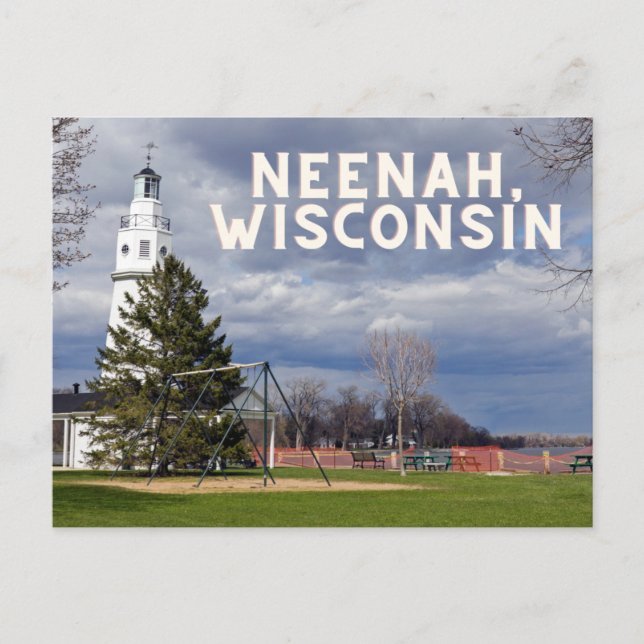 Neenah, Wisconsin Postkarte (Vorderseite)