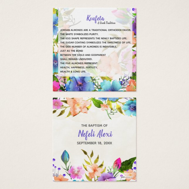 Nefeli Koufeta Card (Vorne & Hinten)