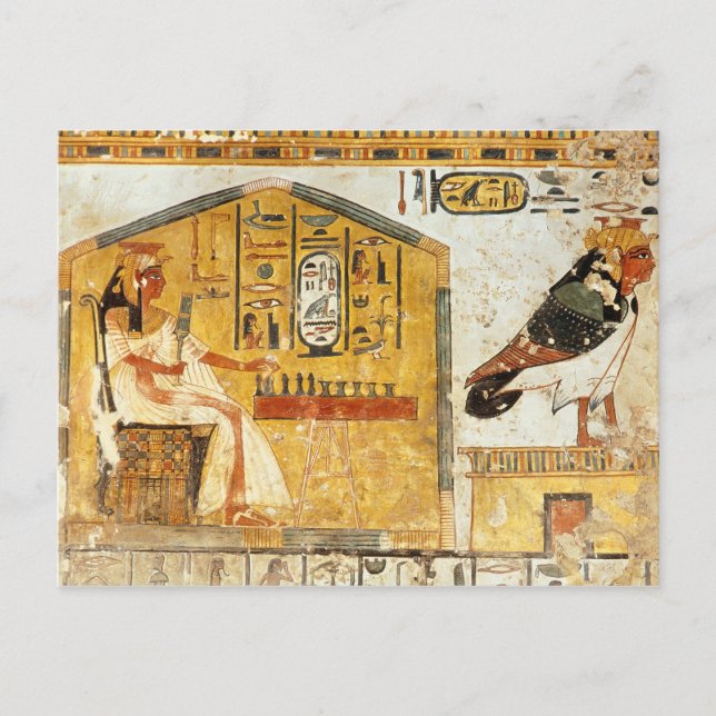 Nefertari, das senet spielt postkarte (Vorderseite)