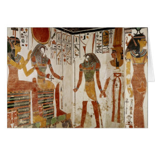 Nefertari est apporté avant le dieu