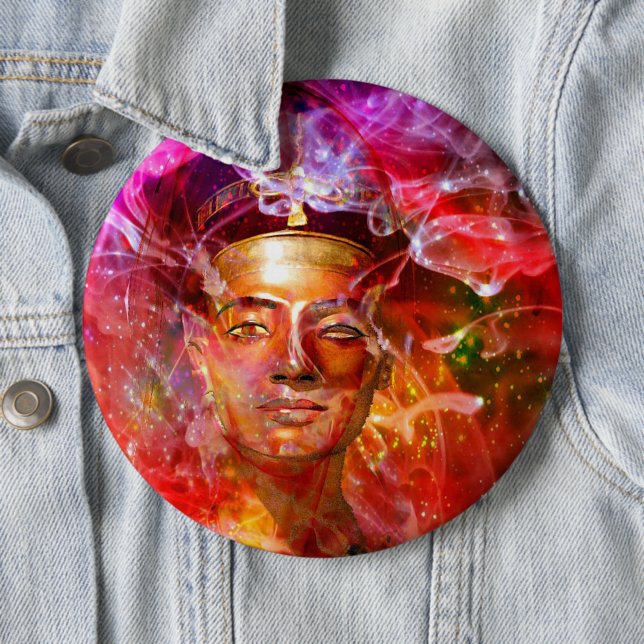Nefertiti Ägyptische Königin Pinback Button (Beispiel)